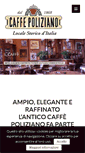 Mobile Screenshot of caffepoliziano.it