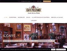 Tablet Screenshot of caffepoliziano.it